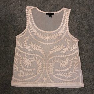 Lace see through tank
